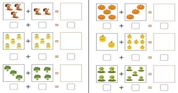 1. Sınıf Matematik Modellerle Toplama İşlemi (10 Sayfa)