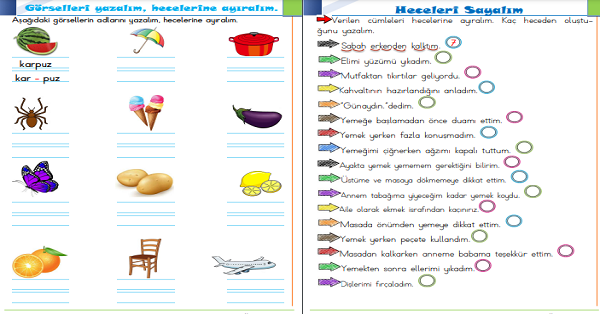 1.Sınıf Türkçe Hece Bilgisi-1