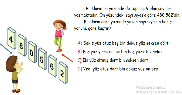 4.Sınıf Matematik Doğal Sayılar Yeni Nesil Sorular-2