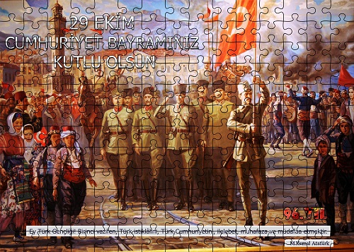 Cumhuriyet Panosu Puzzle Poster (180 Parça)