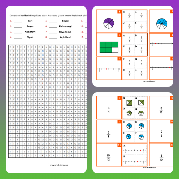 4. Sınıf Matematik Kesirler - Kodlamalı Test Etkinliği