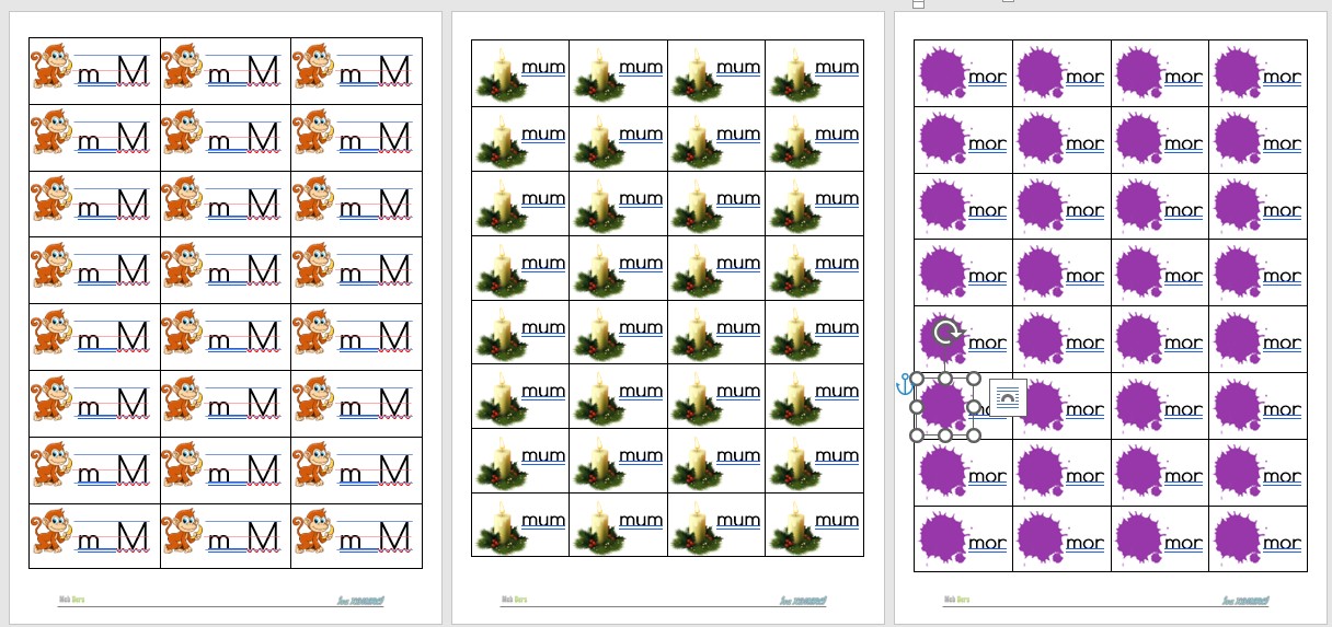 İlk Okuma Yazma M Sesi Defter Çalışması
