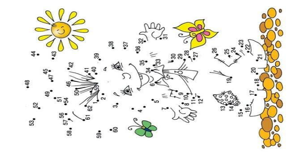 Nokta Birleştirme (Sevimli Çocuk) Etkinliği