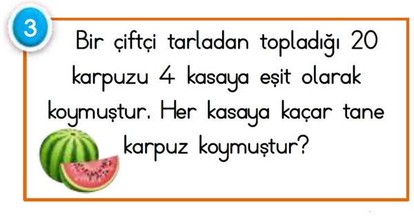 2.Sınıf Matematik Bölme İşlemi-Problemler-2