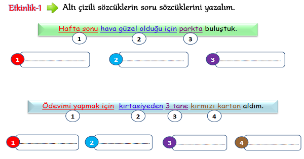 3.Sınıf Türkçe 5N 1K (Soru Cümleleri)-2