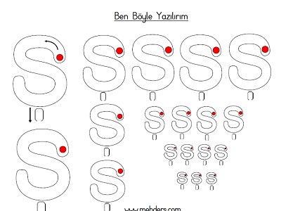 Küçük ş harfi ben böyle yazılırım etkinliği