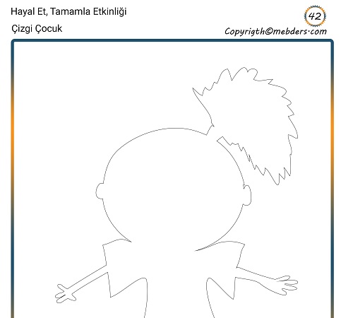 Hayal Et, Tamamla Etkinliği 42 - Çizgi Çocuk 5
