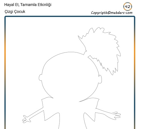 Hayal Et, Tamamla Etkinliği 42 - Çizgi Çocuk 5