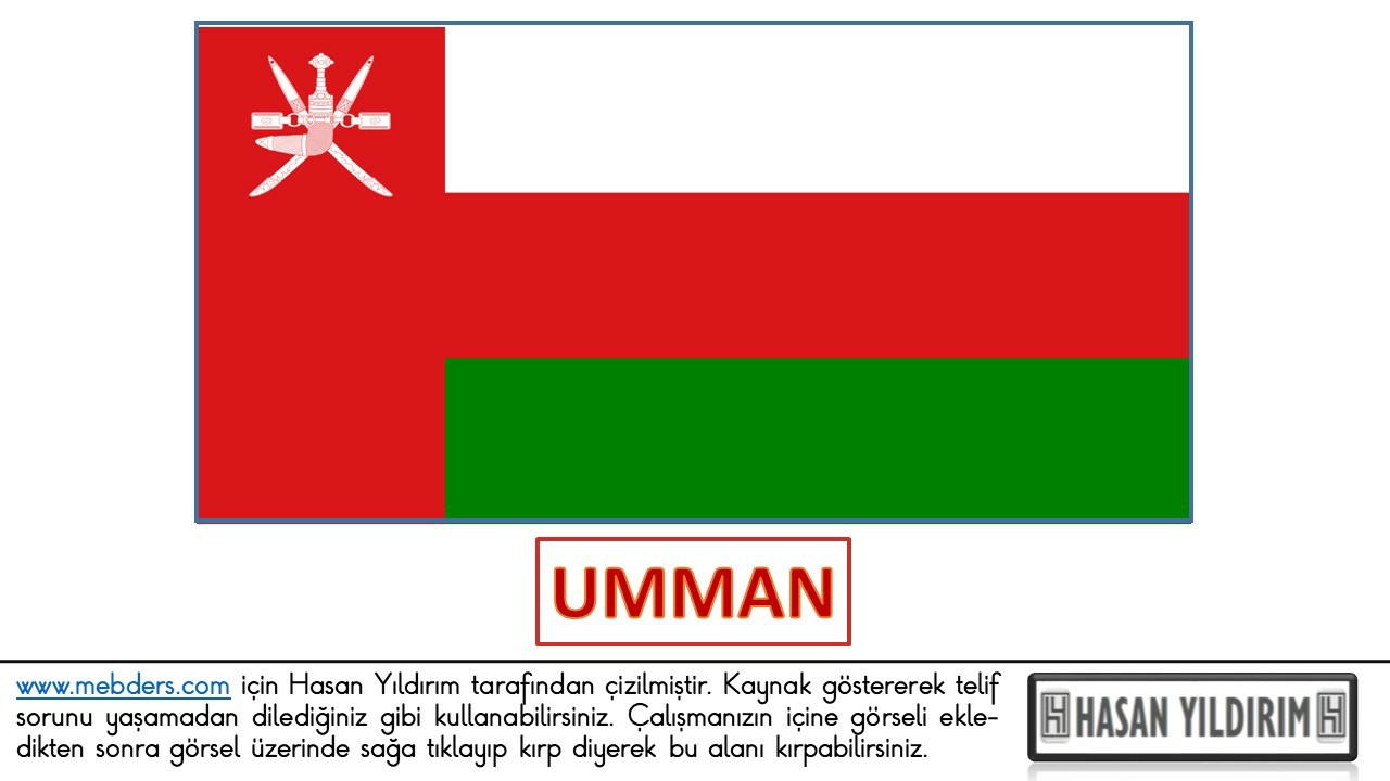 Umman Bayrağı PNG