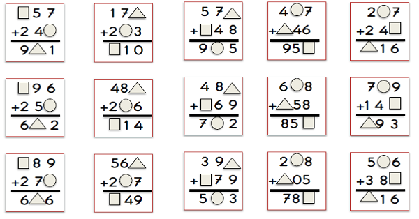 3.Sınıf - Matematik Toplamada Eksik Sayıları Bulma Etkinliği 3