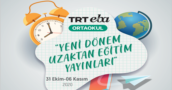 31 Ekim - 6 Kasım Arası EBA TV Ortaokul Yayın Akışı, Dersler, Konular