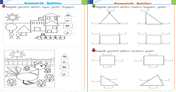 1.Sınıf Matematik Geometrik Şekiller 5