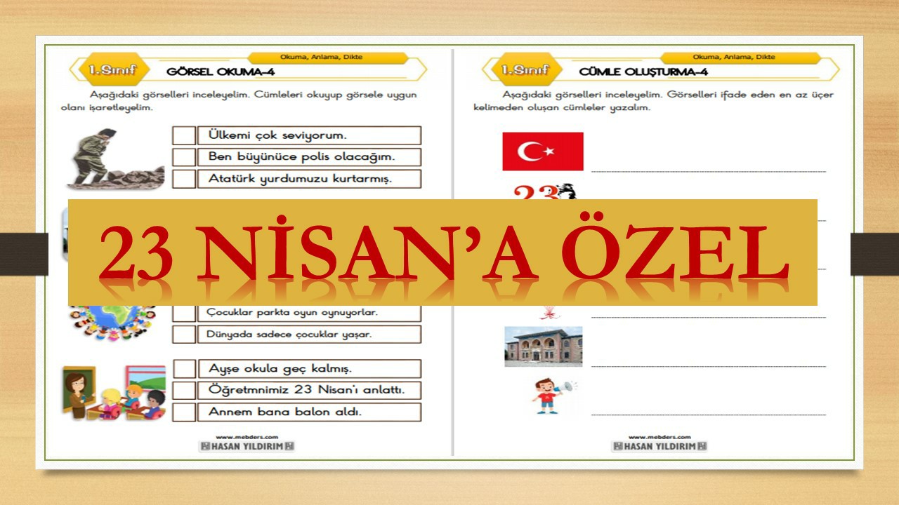 1.Sınıf Türkçe Görsel Okuma ve Cümle Oluşturma-4