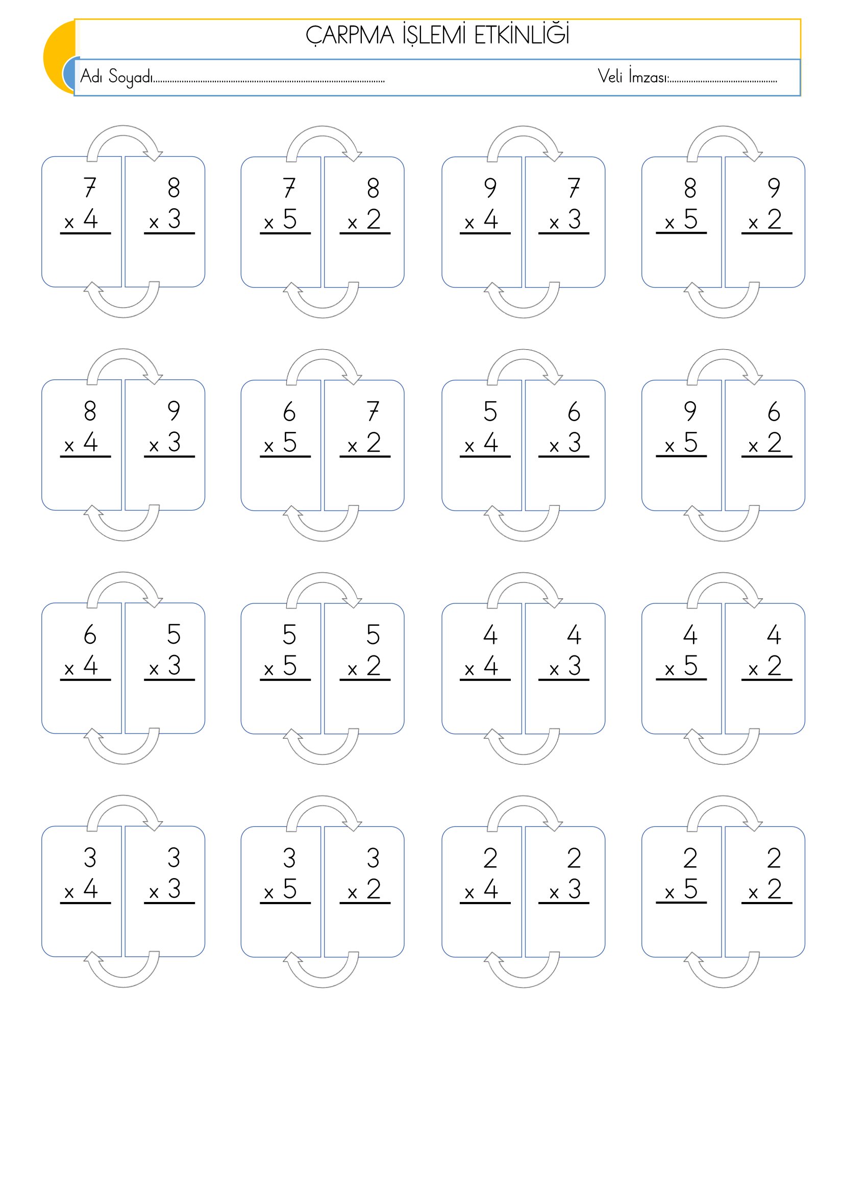 2.Sınıf - Matematik Çarpma İşlemi Etkinliği-5