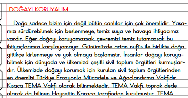 3.Sınıf - Hayat Bilgisi Doğayı Koruyalım Defter Özeti