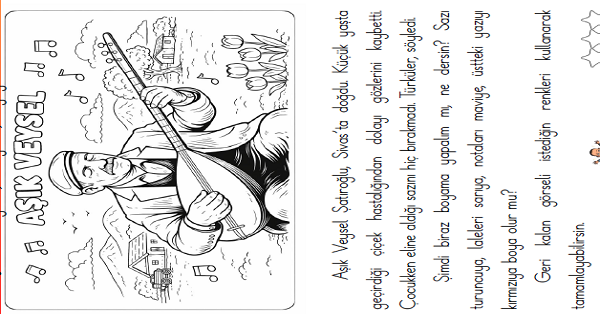 1. Sınıf Türkçe Oku - Anla - Boya -34 (Aşık Veysel)