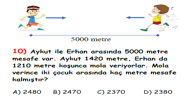 4.Sınıf Matematik Çıkarma İşlemi Yaprak Test-3