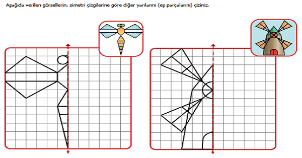 4.Sınıf Matematik Simetri Etkinliği 6 (8 GÖRSEL)