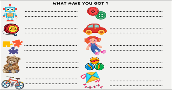 3.Sınıf 5.Ünite Toys And Games Alıştırma Kağıdı