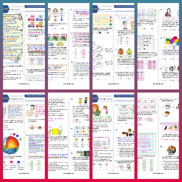 3. Sınıf Şubat Ayı Denemesi (PDF)