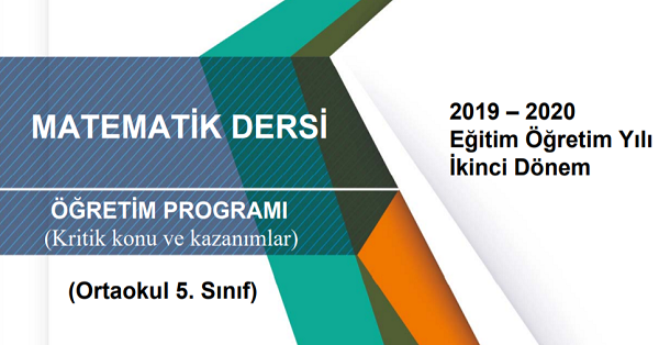 5.Sınıf Matematik Telafi Programı, Konu ve Kazanımları