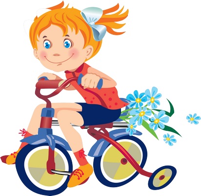 Clipart bisiklet kullanan kız çocuğu png