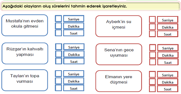 3.Sınıf Matematik Zaman Ölçme (Dakika-Saniye)-5