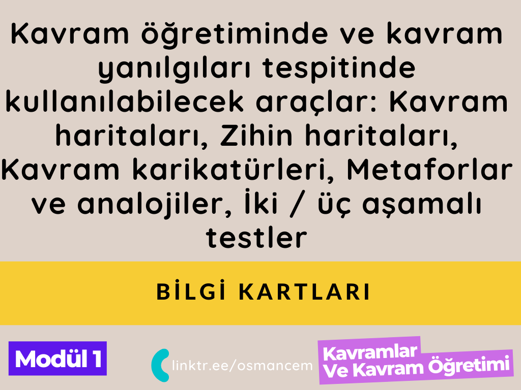 Uzman Öğretmenlik Bilgi Kartları Serisi 7