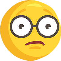 El çizimi gözlüklü png emoji resmi