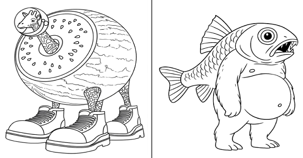 Boyama Çalışması (Hayal Gücünü Geliştiren Komik Görseller) 1