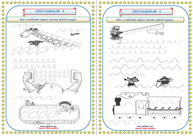 1.SINIF ÇİZGİ ÇALIŞMALARI  8