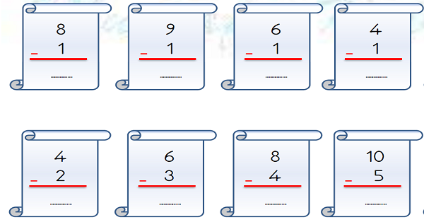 1.Sınıf Matematik Çıkarma İşlemi-4