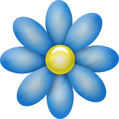 Mavi çiçek yaprağı resmi png