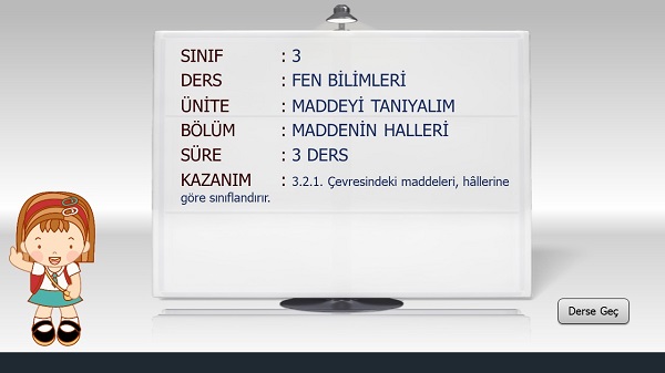 3.Sınıf Fen Bilimleri Maddenin Halleri Sunusu