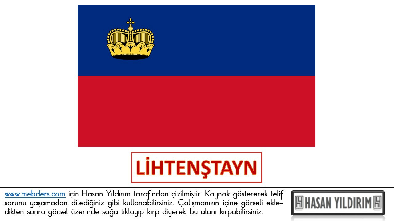 Lihtenştayn Bayrağı PNG