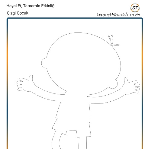 Hayal Et, Tamamla Etkinliği 57 - Çizgi Çocuk 17