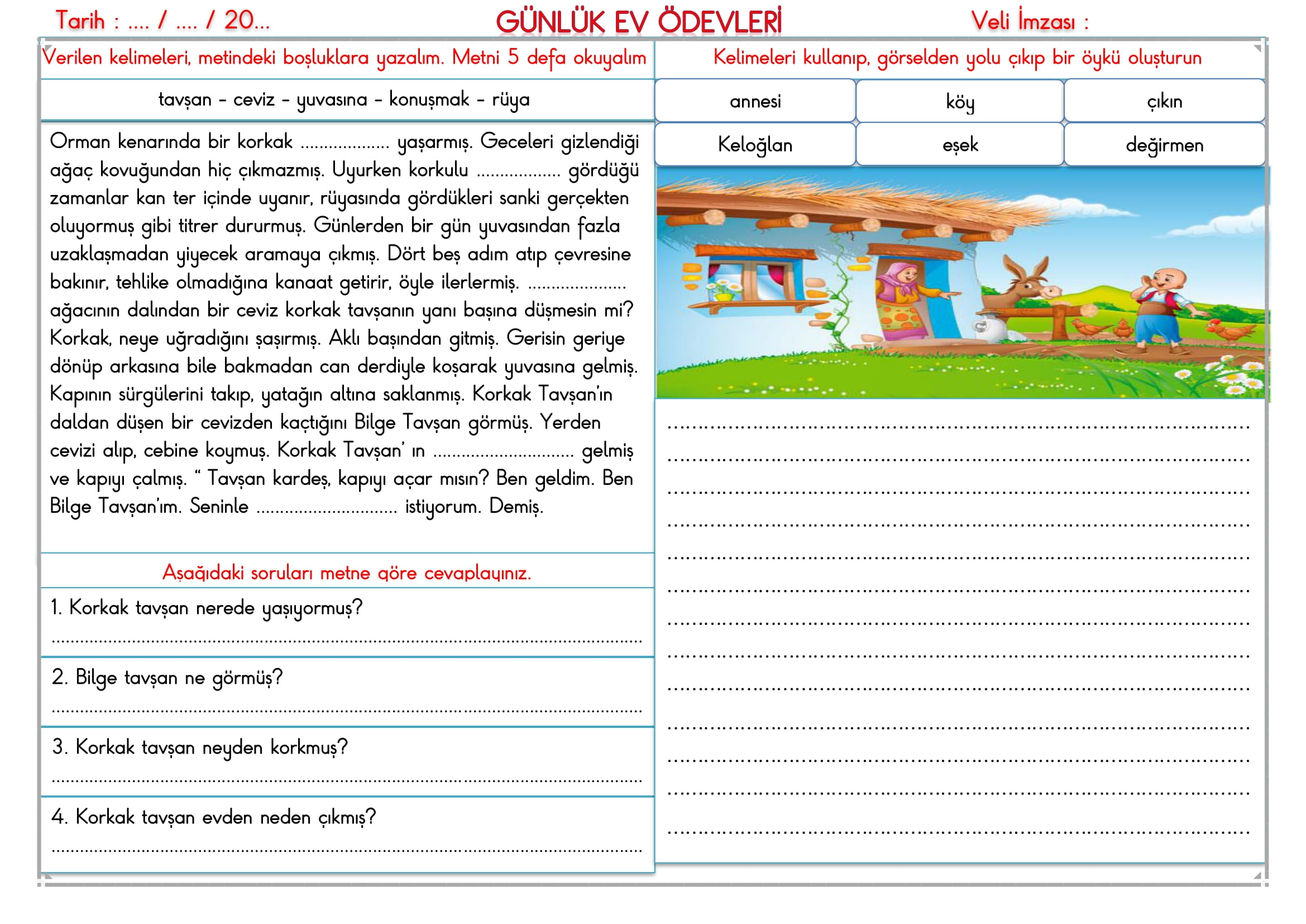 2.Sınıf - 18 Aralık 2025 Günlük Ev Ödevleri-2