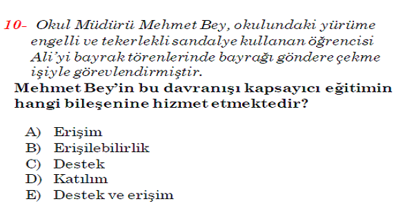 Uzman Öğretmenlik ve Başöğretmenlik Modül 5 Deneme Sınavı