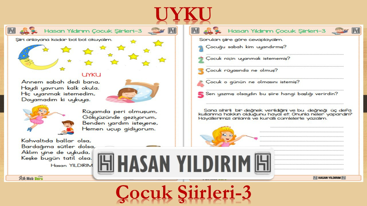 Uyku (Çocuk Şiirleri-3)