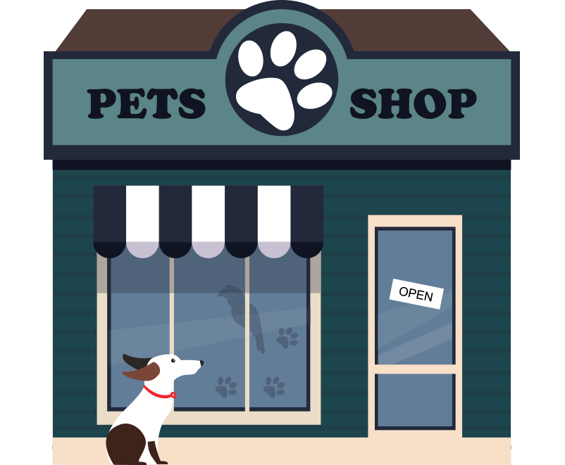 Pets shop hayvan dükkanı bina resmi png