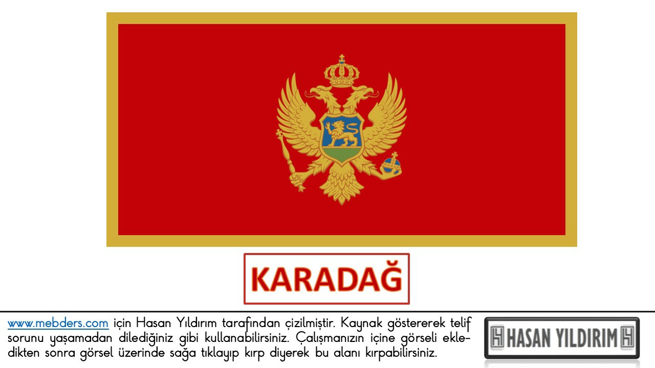 Karadağ Bayrağı PNG