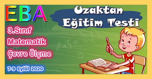 3. Sınıf Matematik Çevre Ölçme Konusu Uzaktan Eğitim Testi pdf