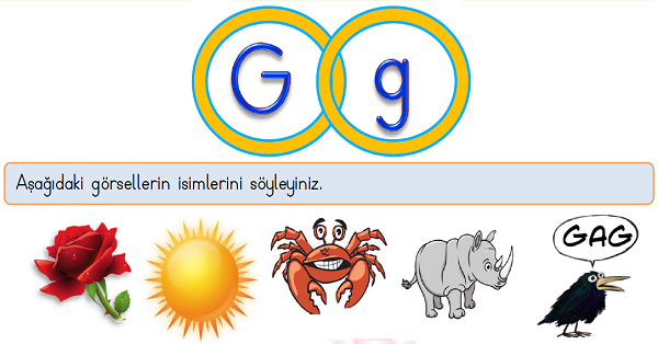 1.Sınıf İlk Okuma Yazma (G-g) Sesi Tüm Etkinlikler