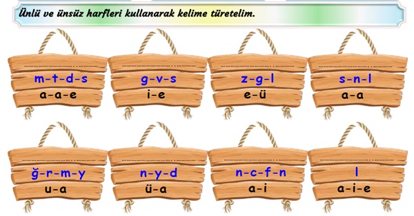 2.Sınıf Türkçe Harf Bilgisi Etkinliği-4