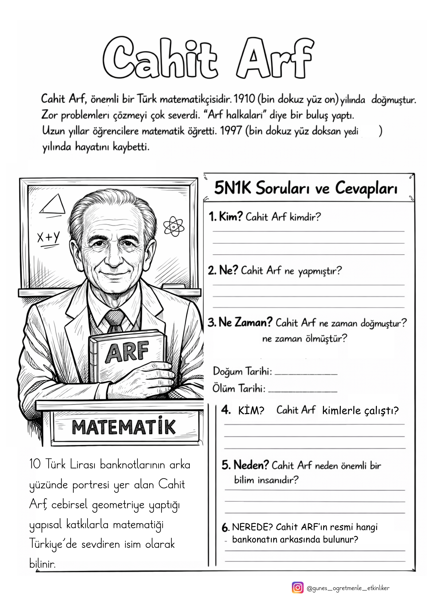 1.Sınıf Okuma Anlama Metinleri