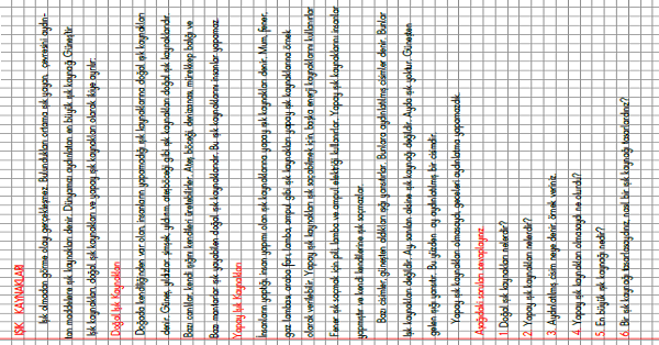 3.Sınıf Fen Bilimleri Işık Kaynakları Konu Anlatımı