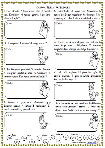 3. Sınıf Matematik Zamanı Okuyalım ve Yazalım Etkinliği