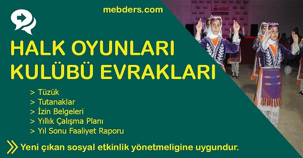 Halk Oyunları Kulübü Evrakları