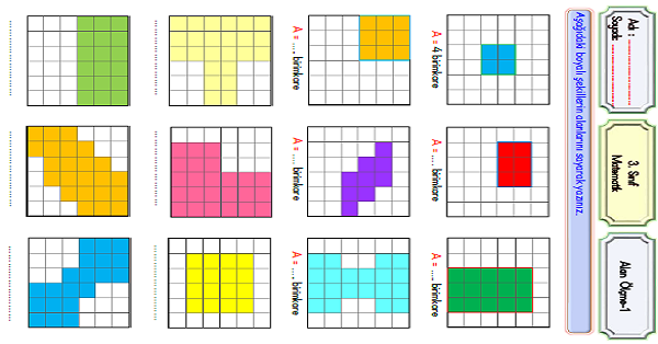 3.Sınıf Matematik Alan Ölçme-1