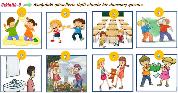 3.Sınıf Hayat Bilgisi Arkadaşlarımızın Davranışlarının Etkileri